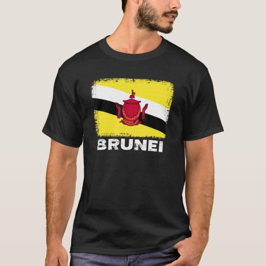 ブルネイ国旗のサポートBruneian People Woman Tシャツ (正面)
