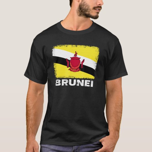 ブルネイ国旗のサポートBruneian People Woman Tシャツ (正面)