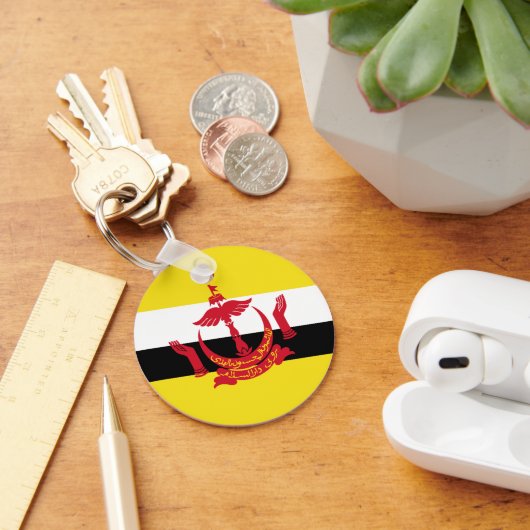 ブルネイ国旗 キーホルダー (デスク)