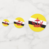 ブルネイ国旗 コンフェッティ (正面)