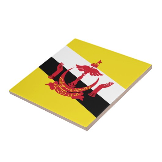 ブルネイ国旗 タイル (側面)