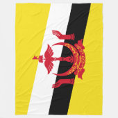 ブルネイ国旗 フリースブランケット (正面)