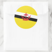 ブルネイ国旗、ブルネイ国旗 ラウンドシール (バッグ)