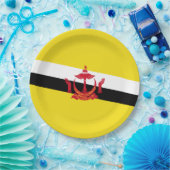 ブルネイ国旗 ペーパープレート (パーティー)