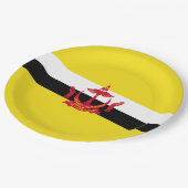 ブルネイ国旗 ペーパープレート (アングル)