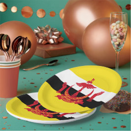 ブルネイ国旗 ペーパープレート