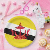 ブルネイ国旗 ペーパープレート (パーティー)