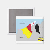 ブルネイ国旗 マグネット (正面/裏面)