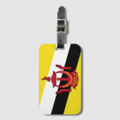 ブルネイ国旗 ラゲッジタグ (正面縦)