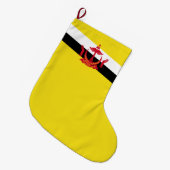 ブルネイ国旗 ラージクリスマスストッキング (正面 (吊り時))