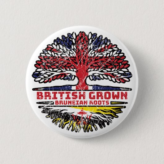 ブルネイ国旗 缶バッジ (正面)