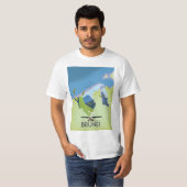 ブルネイ地図の旅行ポスター Tシャツ (正面フル)