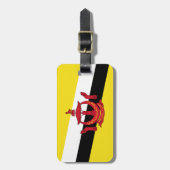 ブルネイ簡単ID個人の国旗 ラゲッジタグ (正面縦)