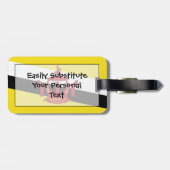 ブルネイ簡単ID個人の国旗 ラゲッジタグ (裏面横)