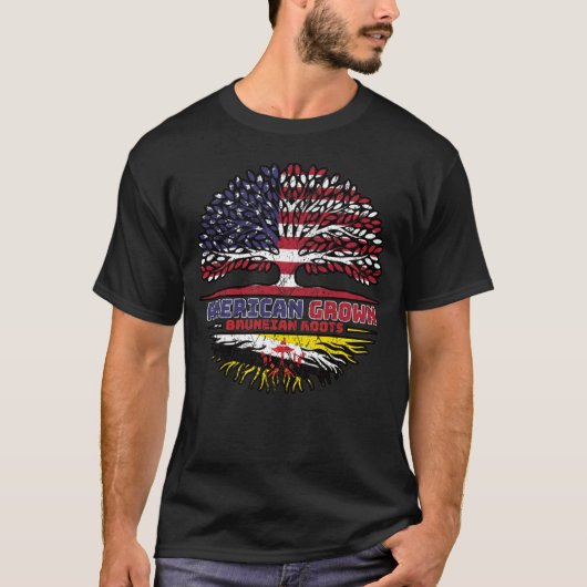 ブルネイUSAツリールーツ国旗 Tシャツ (正面)
