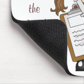 ブルネットのナースのギフトを個人化して下さい! マウスパッド (コーナー)