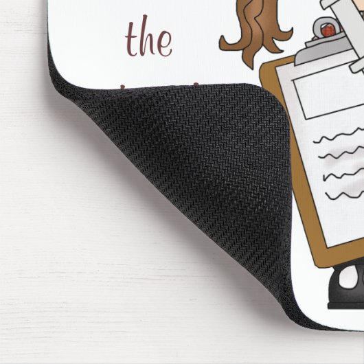 ブルネットのナースのギフトを個人化して下さい! マウスパッド (コーナー)