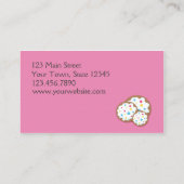 ブルネットのパン屋、ピンクシェフの帽子 名刺 (裏面)