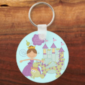 ブルネットのプリンセス キーホルダー (正面)