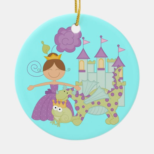 ブルネットのプリンセス セラミックオーナメント (正面)