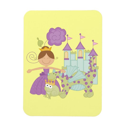 ブルネットのプリンセス マグネット (縦)