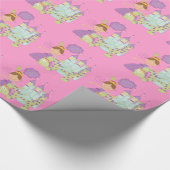 ブルネットのプリンセス ラッピングペーパー (角)