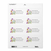 ブルネットのプリンセス ラベル (フルシート)