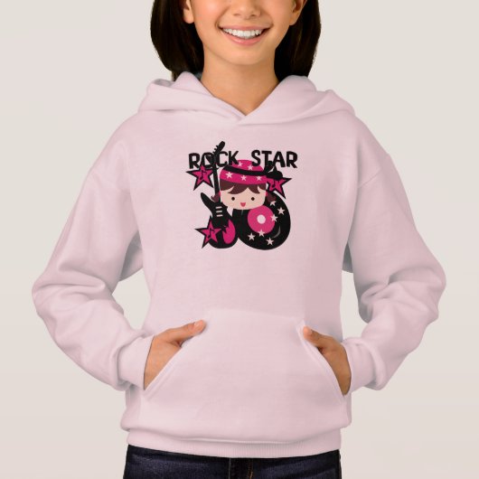 ブルネットのロックスターの女の子 (正面)