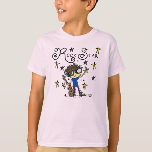 ブルネットのロックスター Tシャツ (正面)
