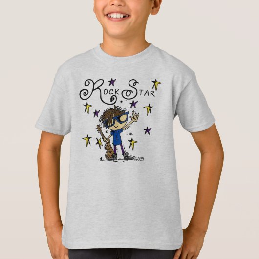 ブルネットのロックスター Tシャツ (正面)