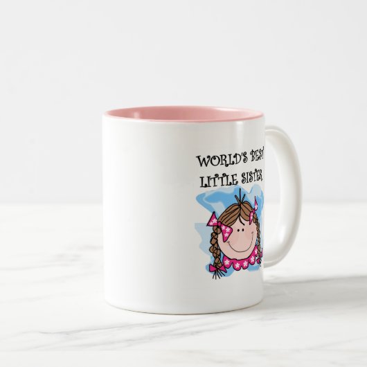 ブルネットの世界で最も最高のな妹のTシャツ ツートーンマグカップ (正面右)