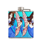 ブルネットの人魚のフラスコ フラスク (裏面)