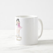 ブルネットの花嫁またはブルネットの新婦付添人のマグ コーヒーマグカップ (正面右)