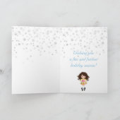 ブルネットアイリッシュダンサーウィンタークリスマスホリデー カード (内部)