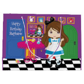 ブルネットアリス – ドリンクマイラージ抱き枕 ラージペーパーバッグ (裏面)