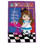 ブルネットアリス – ドリンクミーミディアム抱き枕 ミディアムペーパーバッグ (正面)