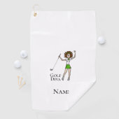 ブルネットウーマンゴルフディバゴルフタオル ゴルフタオル (インサイチュ)