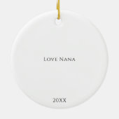 ブルネットエンジェルセラミックスオーナメント セラミックオーナメント (裏面)