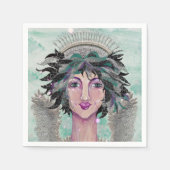 ブルネットガーディアンアンジェルマギアンジェリカ スタンダードカクテルナプキン (正面)