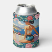 ブルネットガールズオーバールッキングフローラアイランドパラダイス 缶クーラー (缶正面)