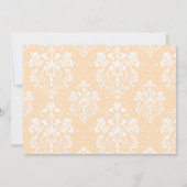 ブルネットガールファーストコミュニオンダマスク招待状 招待状 (裏面)