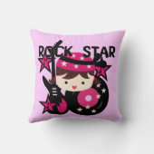 ブルネットガールロックスターピロー クッション (裏面)