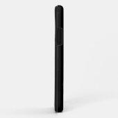 ブルネットクールグラスブラック名前をカスタムする Case-Mate iPhoneケース (裏面/右)