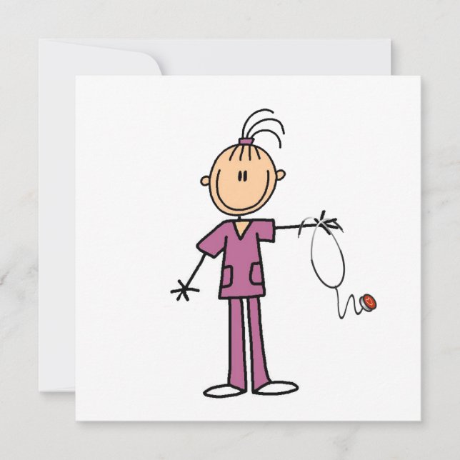 ブルネットスティックフィギュアナース (正面)