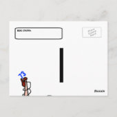 ブルネットハムラジオピンアップガールQSLカード ポストカード (裏面)