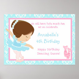 ブルネットバレリーナ&ブルーダマスク ポスター