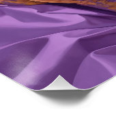 ブルネットピンアップイースターエッグ金ゴールドと紫 ポスター (コーナー)