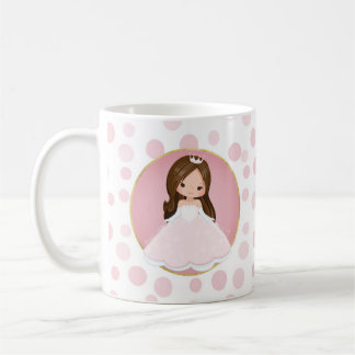 ブルネットピンクプリンセス コーヒーマグカップ