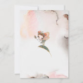 ブルネットフェアリー誕生日エンチャントフォレストパーティー 招待状 (裏面)