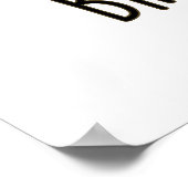 ブルネットブルネットおもしろいビールプン ポスター (角)